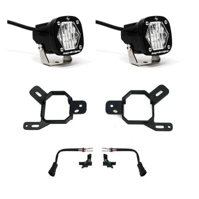 S1 Fog Pocket Light Kit 24-25 Silverado/Sierra 2500/3500 2025 1500 AT4-X (Clear) Baja Designs