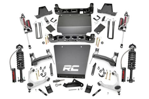 7 Inch Stamped Steel LCA Lift Kit Forged UCA Bracket Vertex Silverado/Sierra 1500 (16-18) Rough Country
