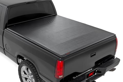Soft Roll Up Bed Cover 6 Foot 7 Inch Bed Silverado/Sierra 1500 (00-06 & Classic) Rough Country