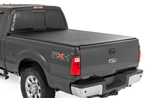 Soft Roll Up Bed Cover 6 Foot 10 Inch Bed Ford F-250/F-350 Super Duty (99-16) Rough Country