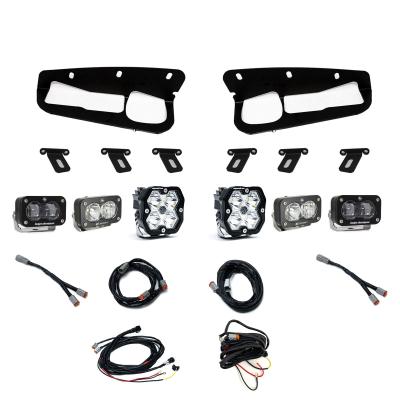 Squadron 2.0 Sport/S2 Sport/S2 Sae Sportman Fog Pocket Light Kit Ford 2021-27 Bronco 2022-24 Bronco Raptor w/ Steel Bumper Clear Toggle Baja Designs