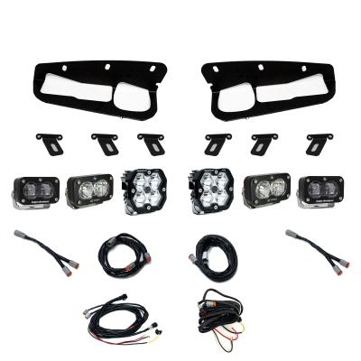 Squadron 2.0 Pro/S2 Pro/S2 Sae Pro Fog Pocket Light Kit Ford 2021-27 Bronco 2022-24 Bronco Raptor w/ Steel Bumper Clear Toggle Baja Designs