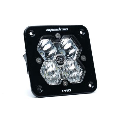 Squadron 2.0 Pro Black Flush Mount LED Auxiliary Light Pod Universal Clear Driving/Combo Baja Designs