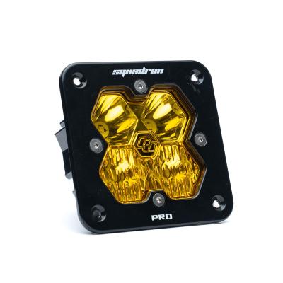 Squadron 2.0 Pro Black Flush Mount LED Auxiliary Light Pod Universal Baja Amber Driving/Combo Baja Designs