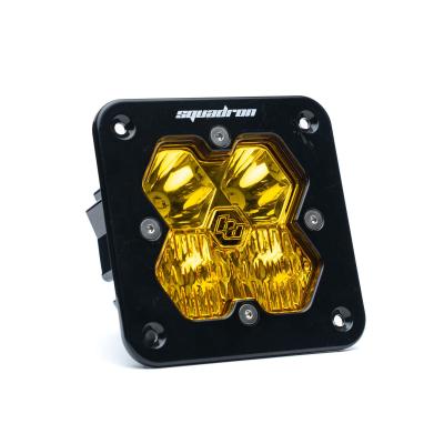 Squadron 2.0 Sport Black Flush Mount LED Auxiliary Light Pod Universal Baja Amber Driving/Combo Baja Designs