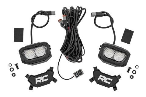 5 Inch Light Pods White/Amber DRL Flood Pair Rough Country