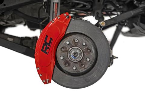 Caliper Covers Front and Rear Red Jeep Gladiator JT 4WD (2020-2025) Rough Country