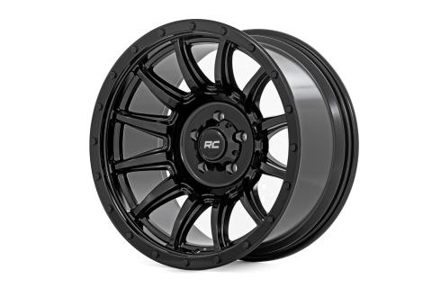 90 Series Wheel One-Piece Gloss Black 20x9 6x5.5 0mm Rough Country