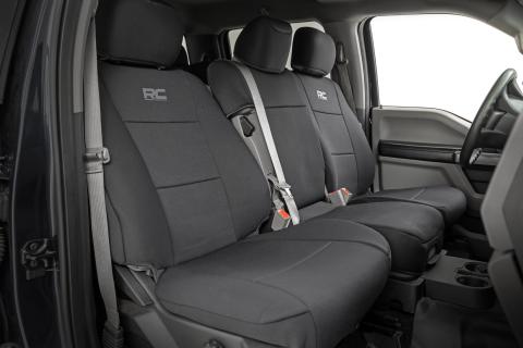 Seat Covers FR Bench and RR Bench Ford F-150/Lightning/F-250/F-350 (15-26) Rough Country