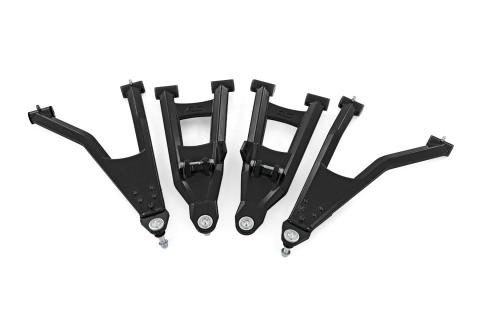 Black Aluminum Control Arms 2 Inch Forward Offset Polaris Ranger XP 1000 Rough Country