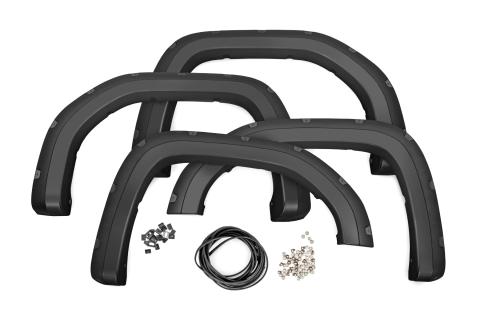 Pocket Fender Flares G1K Stone Blue GMC Sierra 1500 2WD/4WD (2019-2026) Rough Country