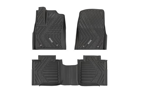 Flex-Fit Floor Mats FR & RR CrewMax Toyota Tundra 2WD/4WD (2022-2026) Rough Country