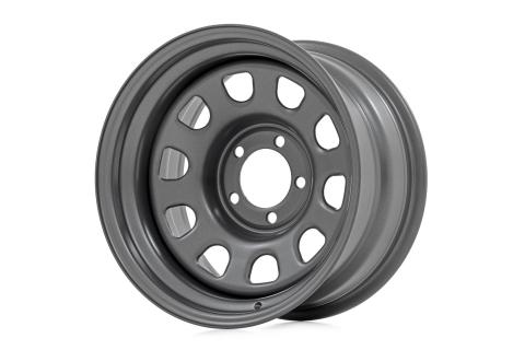 Steel Wheel Gray 15x10 5x4.5 3.30 Bore -39 Rough Country