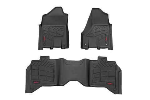 Sure-Fit Floor Mats Front & Rear Bucket Crew Ram 2500/3500 (19-26) Rough Country