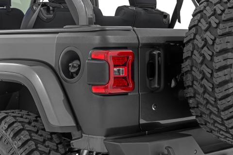 Trail Cladding Rear Corners Jeep Wrangler JL/Wrangler Unlimited (18-26) Rough Country