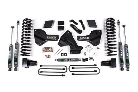 23-25 Ford F350 DRW 4WD 5 Inch Radius Arm Drop Suspension Lift Kit, 3 Inch Rear, Block, Diesel - Fox 2.0 Adventure Series Front And Rear Shocks Zone Offroad