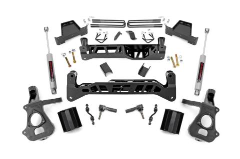 7.5 Inch Suspension Lift Kit w/N3 14-17 Silverado/Sierra 1500 2WD Cast Steel Rough Country