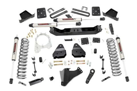 6 Inch Suspension Lift Kit w/V2 Monotube 17-19 F-250/350 4WD Diesel Rough Country