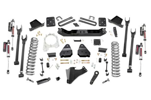 6 Inch Ford 4-Link Suspension Lift Kit 3.5 Inch Axle Diam Vertex Reservoir Shocks 17-19 F-250 4WD Diesel w/o Overloads Rough Country