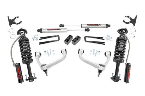3.0 Inch Ford Bolt-On Arm Lift Kit w/ Vertex and V2 For 14-20 F-150 4WD Rough Country