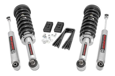 2.0 Inch Ford Leveling Kit w/N3 Struts and Shocks For 2021 F-150 Rough Country