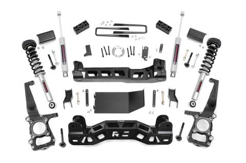 4 Inch Suspension Lift Kit Lifted N3 Struts 14 F-150 4WD Rough Country