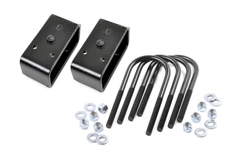 2 Inch Block and U-Bolt Kit 05-10 Ford Super Duty 2WD/4WD Rough Country