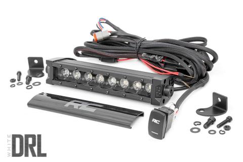 8 Inch CREE LED Light Bar Black Series w/Cool White DRL Rough Country