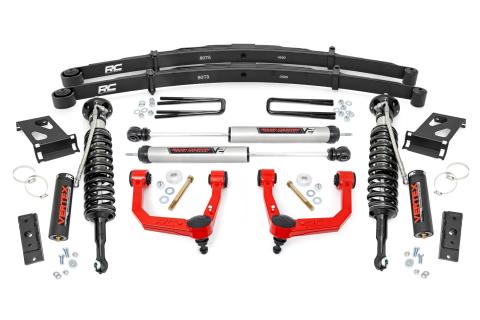 3.5 Inch Lift Kit Red UCA Vertex/V2 w/ Rear Leaf Springs Toyota Tacoma 2WD/4WD (2005-2023) Rough Country