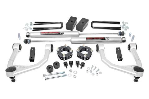 3.5 Inch Toyota Bolt-On Lift Kit w/N3 Shocks 07-20 Tundra 2WD/4WD Rough Country