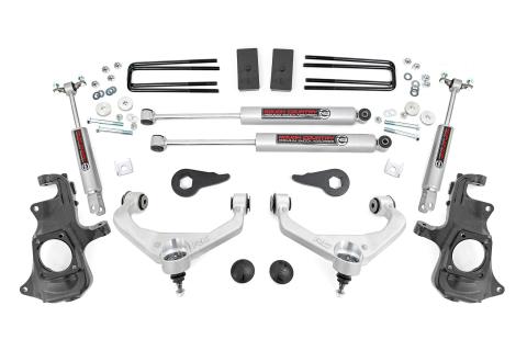 3.5 Inch Lift Kit Knuckle with N3 Shocks 11-19 Chevy/GMC 2500HD/3500HD Rough Country