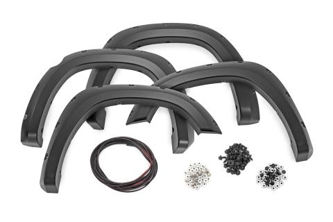 Pocket Fender Flares PAF Silver Classic Body Ram 1500 2WD/4WD (2019-2024) Rough Country