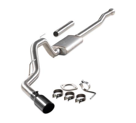 Signature Series Exhaust System Fits 2021-2025 Ford F-150 2.7, 3.5, 5.0-Liter, Signature Series Cat-Back, 304 Stainless Steel, Single Exit Exhaust Flowmaster