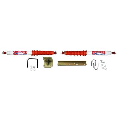 Steering Stabilizer Dual Kit 55-58 Jeep Willys 59-60 Jeep CJ6 59-60 Jeep CJ5 66-75 Jeep CJ6 66-83 Jeep CJ5 66 Jeep CJ3 76-86 Jeep CJ7 81-85 Jeep Scrambler 87-95 Jeep Wrangler Skyjacker