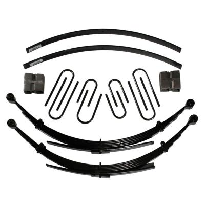 Lift Kit 8 Inch Lift 77-86 Chevrolet K30 77-78 GMC K35 79-86 GMC K3500 87 Chevrolet V30 87 GMC V3500 Includes Front Leaf Springs Front/Rear U Bolt Kits Bushing Kit Rear Block Brake Line Bracket Rear Add-A-Leafs Skyjacker
