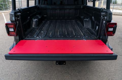 19-23 Jeep Gladiator Overland Tailgate Table Divided Cutting Board Red All Pro Off Road