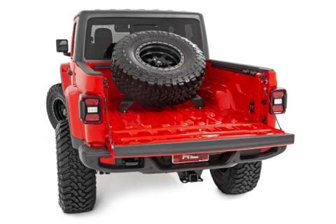 Bed Mounted Tire Carrier 20-Up Jeep Gladiator Rough Country