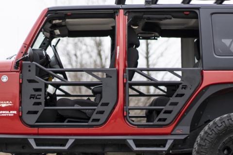 Jeep Front &amp; Rear Steel Tube Doors 07-18 Wrangler JK Rough Country