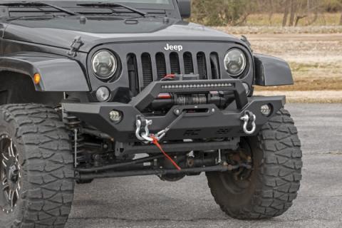 Jeep Full Width Front LED Winch Bumper JK, JL, Gladiator JT Rough Country