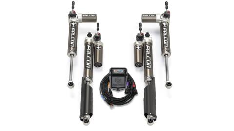 18-Up Jeep Wrangler JL EcoDiesel/4xe/392 SP2 3.5 e-Adjust Piggyback Shock Kit 0-1.5 Inch Lift Falcon Shocks