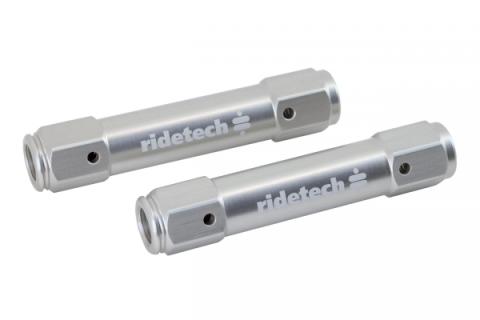 Billet Aluminum Tie Rod Adjusters For 1965-1972 Galaxie 2 Adjusters 4.5 Inch Long W/ 5/8 -18 Thread And 4 Jam Nuts Ridetech