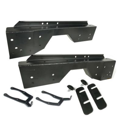 C-Notches For 1999-2006 Silverado / Sierra 1500 2WD Pair Of Frame C-Notch Reinforcements Cut Template And Hardware Powder Coated Satin Black Ridetech