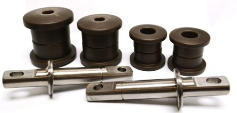 Delrin Control Arm Bushing Kit 2005-2013 Corvette Z06 Delrin Bushings For Complete Car And Trunnions For Front And Rear Upper Arms Ridetech