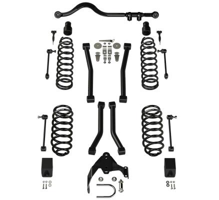 07-18 Wrangler JK 2 Door 3 Inch Suspension System w/ 4 Sport Control Arms No Shocks TeraFlex