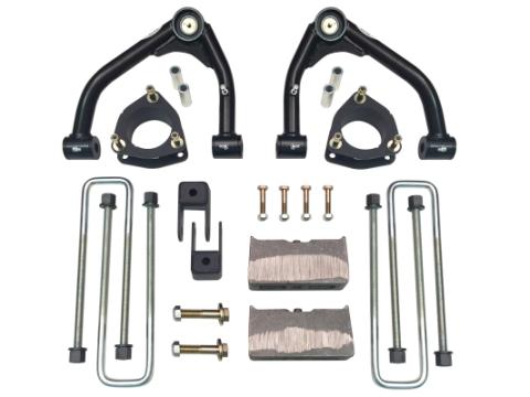 4 Inch Lift Kit 07-18 Silverado/Sierra 1500 2WD Fits Models with 1 piece OE Cast Steel Upper Arms Tuff Country