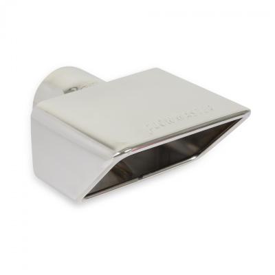 Exhaust Tip Exhaust Tip 3.0 X 5.5 Polished Angle Rolled Edge Fits 2.5 Inch Tubing Flowmaster