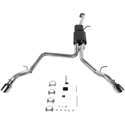 American Thunder Cat-Back Exhaust System 2001-2006 Chevrolet Suburban, Avalanche, Gmc Yukon Xl 1500 With 5.3L Engine Aluminized Steel Aggressive To Moderate Sound Flowmaster