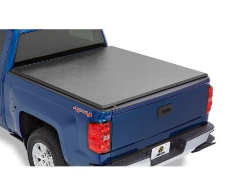 Soft Tonneau Cover EZ-Roll For Nissan 2004-2024 Titan 5.5 Foot Black Tailgate Spoiler Not Included Bestop