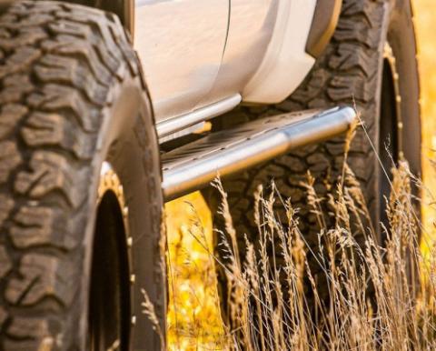 Tacoma APEX Rock Sliders Bare with Fill Plates 05-Present Toyota Tacoma Access Cab Long Bed/Double Cab Short Bed All Pro Off Road