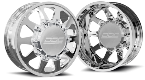 Dually Wheels The Ten Forged 24x8.25 8x210 Polished 11-25 Silverado/Sierra 3500 DDC Wheels